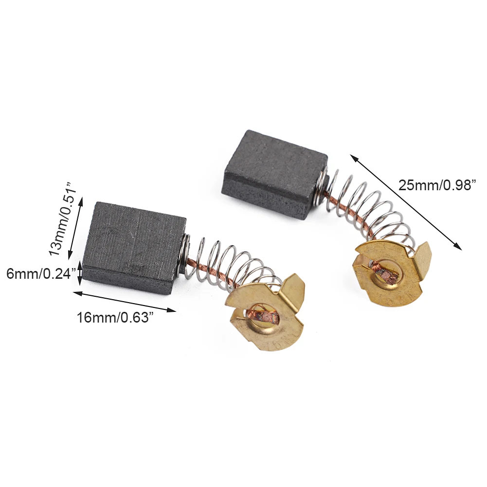 Brand New Carbon Brush Electric Motor Carbon Electric Motors Parts Replacement 16mm X 13mm X 6mm 2pcs Accessories
Brand New Carbon Brush Electric Motor Carbon Electric Motors Parts Replacement 16mm X 13mm X 6mm 2pcs Accessories