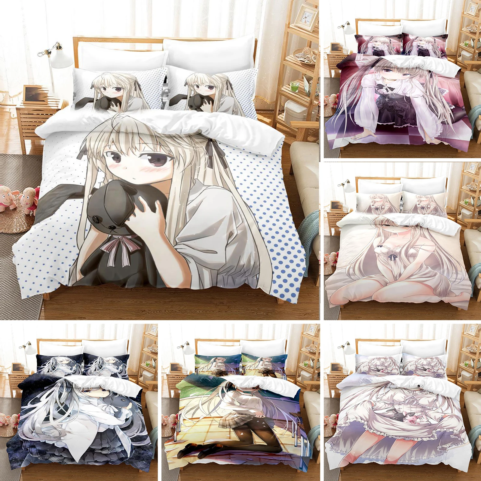 Anime Yosuga No Sora Kasugano Bedding Set Duvet Cover Bedroom Comforter Covers Single Twin King Size Quilt Cover Home Textile
Anime Yosuga No Sora Kasugano Bedding Set Duvet Cover Bedroom Comforter Covers Single Twin King Size Quilt Cover Home Textile