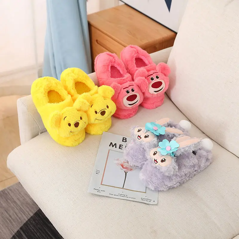 Kawaii 2023 New Autumn Winter Strawberry Bear Star Dailu Plush Slippers Cute Cartoon Girls Warm Home Bag Heel Cotton Slippers
Kawaii 2023 New Autumn Winter Strawberry Bear Star Dailu Plush Slippers Cute Cartoon Girls Warm Home Bag Heel Cotton Slippers
