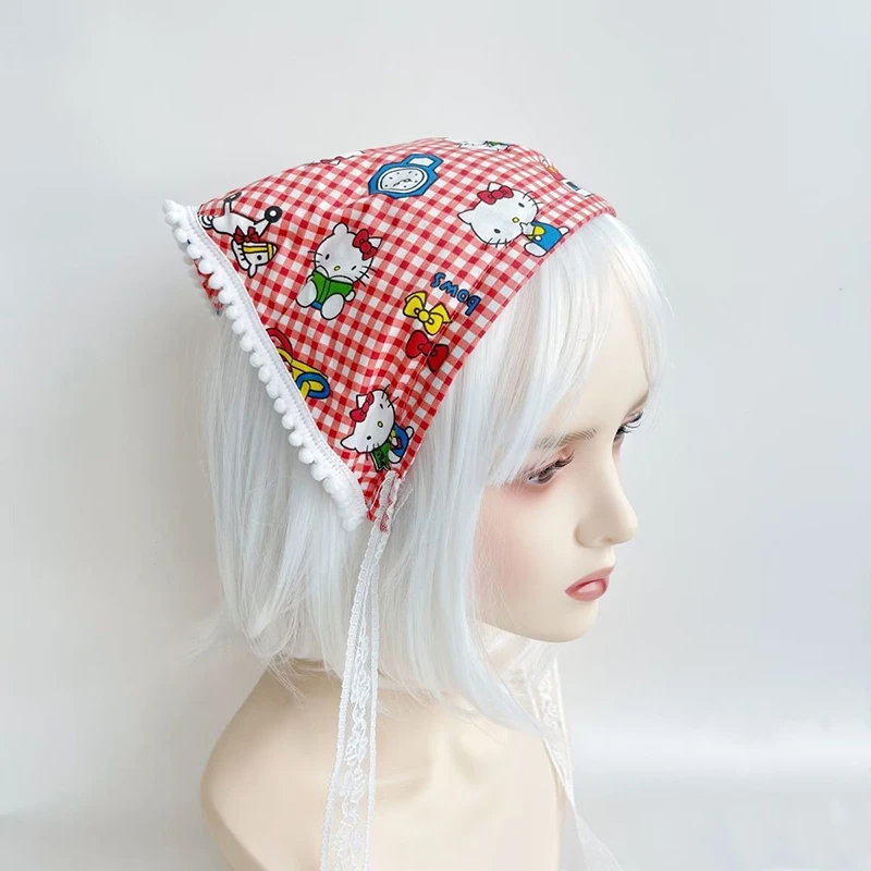 Sanrio Hello Kitty Kawaii Anima Hair Accessories Headwear Cute Sweet Cartoon Triangular Scarf Headband Lovely Gifts for Girls
Sanrio Hello Kitty Kawaii Anima Hair Accessories Headwear Cute Sweet Cartoon Triangular Scarf Headband Lovely Gifts for Girls