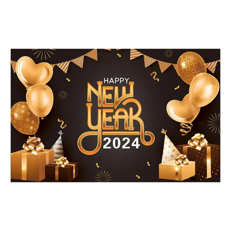 2024 Happy New Year Celebration Backdrop Photography Background for 2024 Chinese New Year of Dragon Banner Black Gold Background
2024 Happy New Year Celebration Backdrop Photography Background for 2024 Chinese New Year of Dragon Banner Black Gold Background