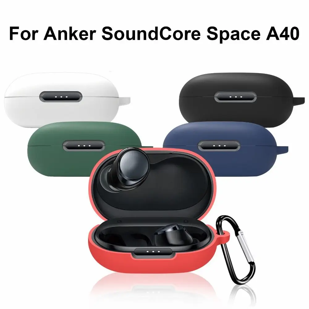 Soft Silicone Headphone Covers For Soundcore Space A40 Earphone Protective Skin Holder High-Elastic Cover With Carabiner
Soft Silicone Headphone Covers For Soundcore Space A40 Earphone Protective Skin Holder High-Elastic Cover With Carabiner