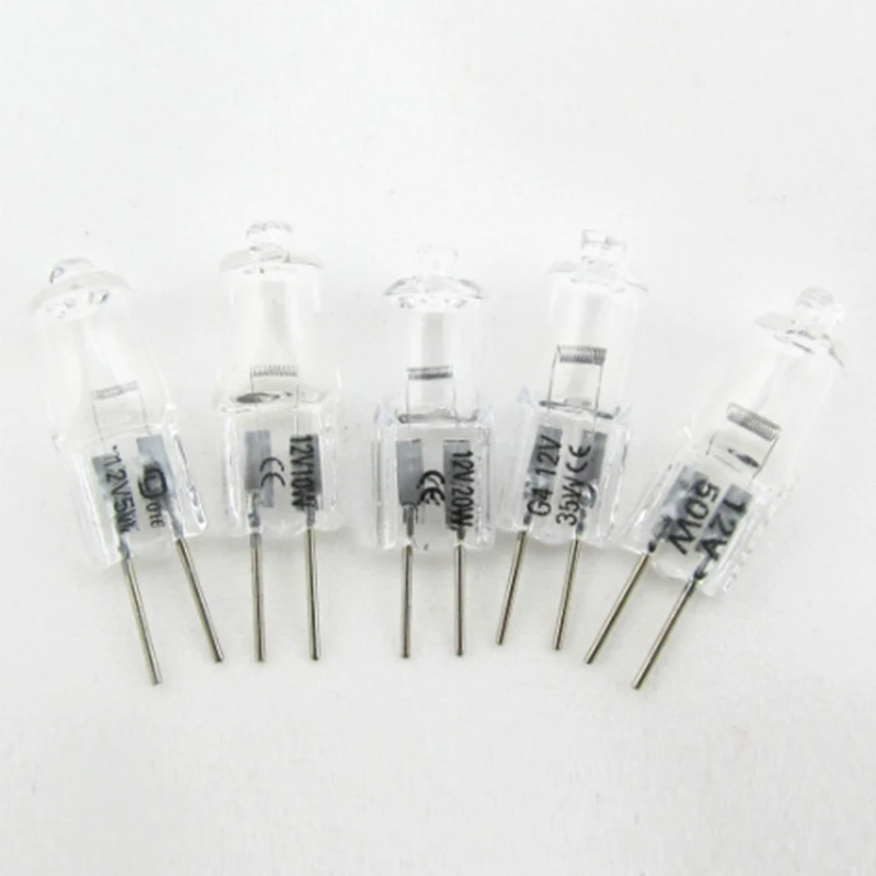 1pc Halogen Lamp 2 Pin Light Bulb G4 12V 5W/10W/20W/30W/50W Halogen Capsule Lamps Light Bulbs Small Bulbs
1pc Halogen Lamp 2 Pin Light Bulb G4 12V 5W/10W/20W/30W/50W Halogen Capsule Lamps Light Bulbs Small Bulbs