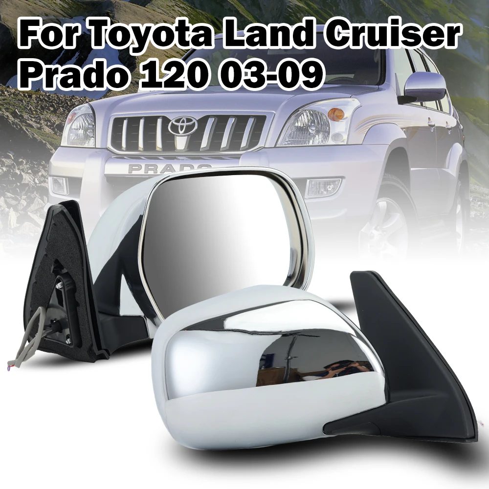 Зеркало заднего вида в сборе для Toyota Land Cruiser Prado 120 2003-2009, дверное зеркало с крыльями и слепой зоной, автомобильные аксессуары
Зеркало заднего вида в сборе для Toyota Land Cruiser Prado 120 2003-2009, дверное зеркало с крыльями и слепой зоной, автомобильные аксессуары