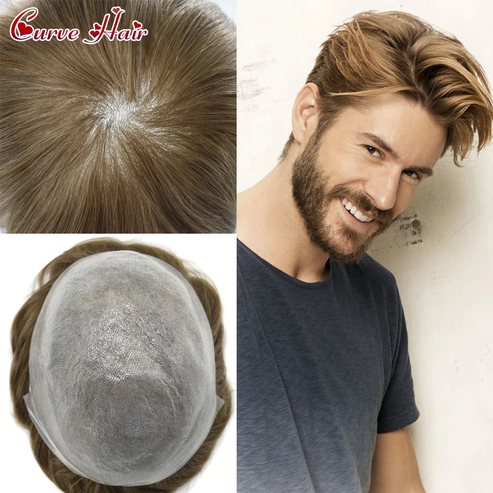 Ultra Thin Poly Toupee for Men Male Capillary Prosthesic Real Human Hair Replacement System 0.04MM Skin PU Man Wigs Units
Ultra Thin Poly Toupee for Men Male Capillary Prosthesic Real Human Hair Replacement System 0.04MM Skin PU Man Wigs Units