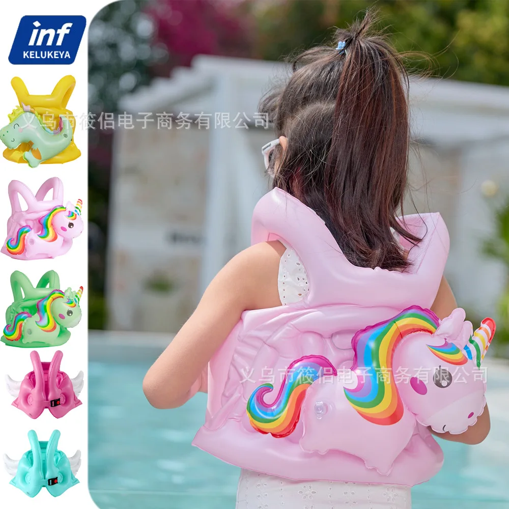 3-8 Years New Children's Swimming Ring Rainbow Horse with Wings Inflatable Vest Baby Float Swimsuit
3-8 Years New Children's Swimming Ring Rainbow Horse with Wings Inflatable Vest Baby Float Swimsuit