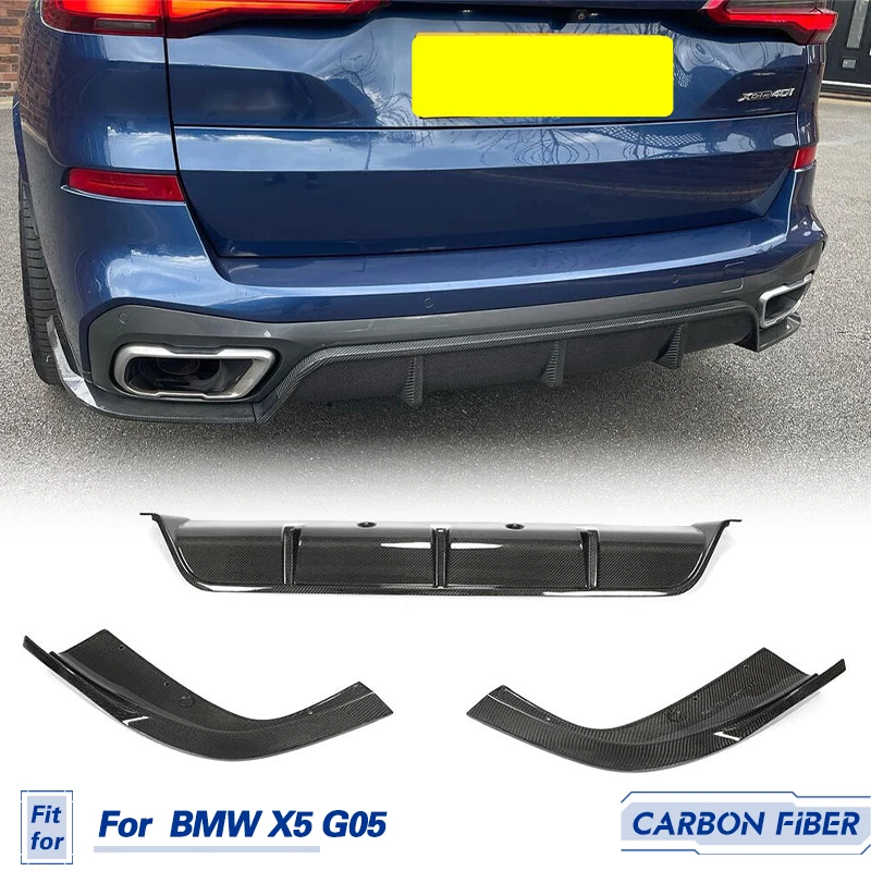 Car Rear Bumper Diffuser Lip Spoiler Carbon Fiber for BMW X5 G05 M Sport 2019 2020 Racing Rear Diffuser Lip Splitters Body Kit
Car Rear Bumper Diffuser Lip Spoiler Carbon Fiber for BMW X5 G05 M Sport 2019 2020 Racing Rear Diffuser Lip Splitters Body Kit