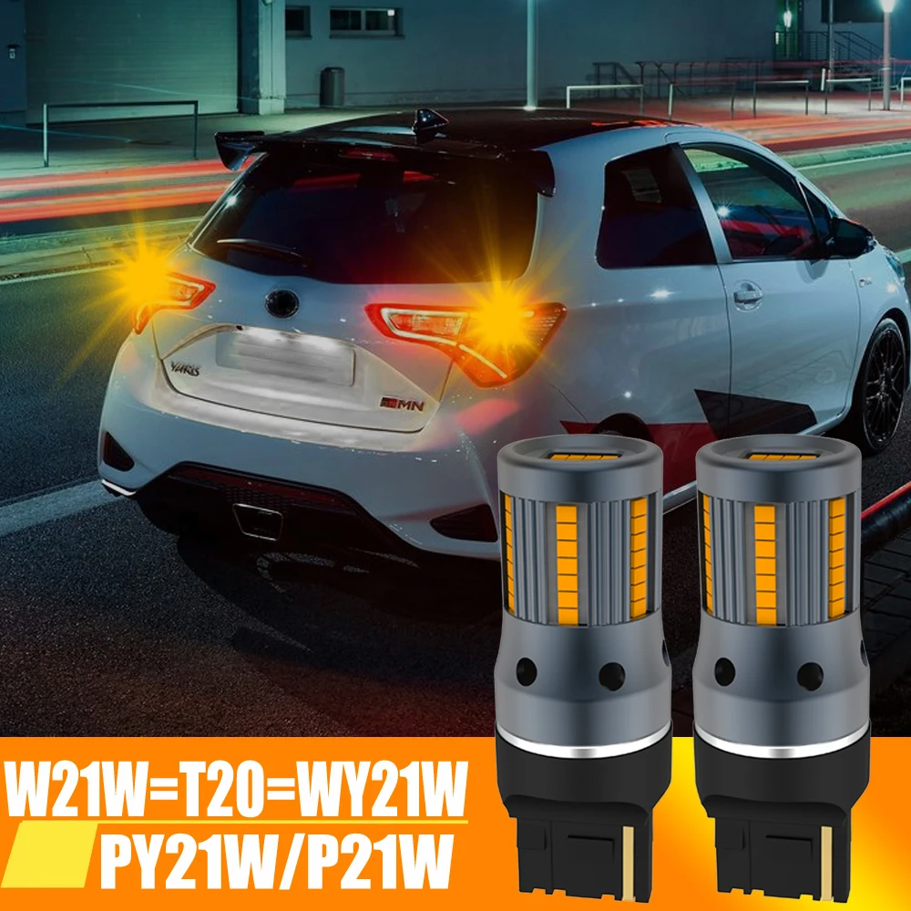 2pcs No Hyper Flash T20 W21W WY21W 7440 7440NA LED Turn Signal Light Bulbs Canbus Error Free Car Lamp Amber 1156 PY21W P21W 7507
2pcs No Hyper Flash T20 W21W WY21W 7440 7440NA LED Turn Signal Light Bulbs Canbus Error Free Car Lamp Amber 1156 PY21W P21W 7507