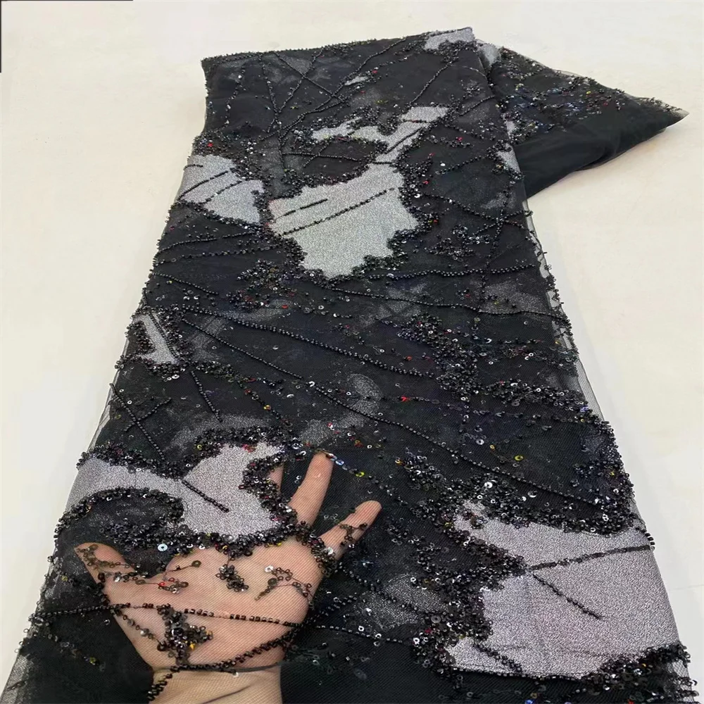 Beaded African Lace Fabric French Net Sequins Fabric 2023 High Quality Sewing Embroidered Lace Tulle Nigerian Lace Fabric xz-410
Beaded African Lace Fabric French Net Sequins Fabric 2023 High Quality Sewing Embroidered Lace Tulle Nigerian Lace Fabric xz-410
