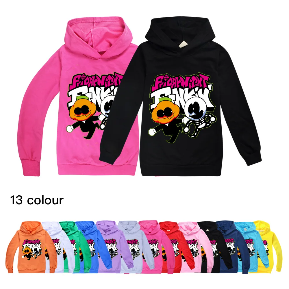 

2023 New Friday Night Funkin Sports Hoodie Girls Fashion Sweatshirt Autumn and Spring Clothing Boys Jogging Anime Hoodies 2-16Y