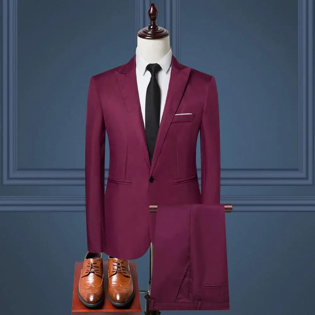 Men Pants Set Men's Business Workwear Set Solid Color Lapel Slim Fit Mid-rise Pants Professional Office Attire for Long Sleeve
Men Pants Set Men's Business Workwear Set Solid Color Lapel Slim Fit Mid-rise Pants Professional Office Attire for Long Sleeve
