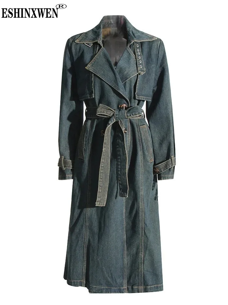 Eshin 2023 Patchwork Lace Up Casual Denim Trench For Women Lapel Long Sleeve Spliced Double Breasted Autumn New Coat TH5756
Eshin 2023 Patchwork Lace Up Casual Denim Trench For Women Lapel Long Sleeve Spliced Double Breasted Autumn New Coat TH5756