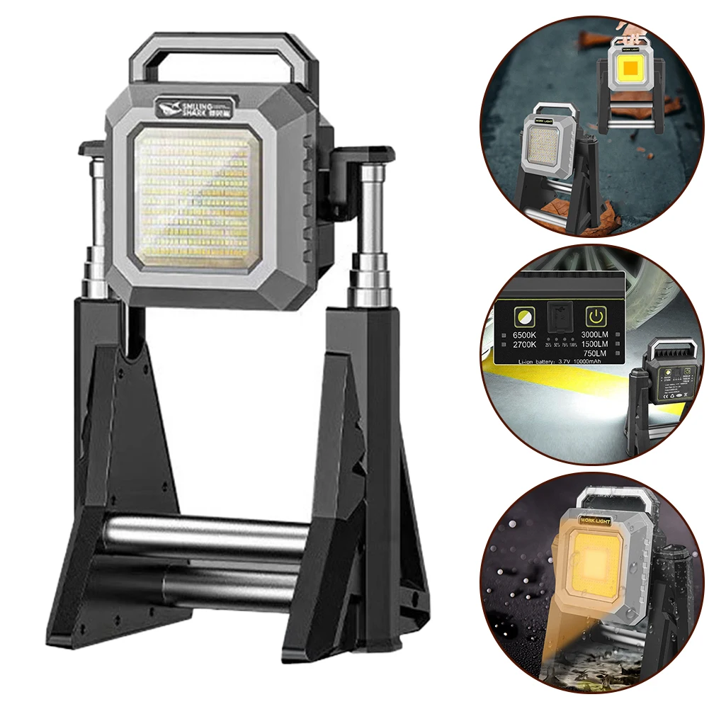 1*LED Work Light 2500LM LED Rechargeable- Work Light Telescopic With Stand Waterproof- Outdoor Flood Spotlight Accessory
1*LED Work Light 2500LM LED Rechargeable- Work Light Telescopic With Stand Waterproof- Outdoor Flood Spotlight Accessory