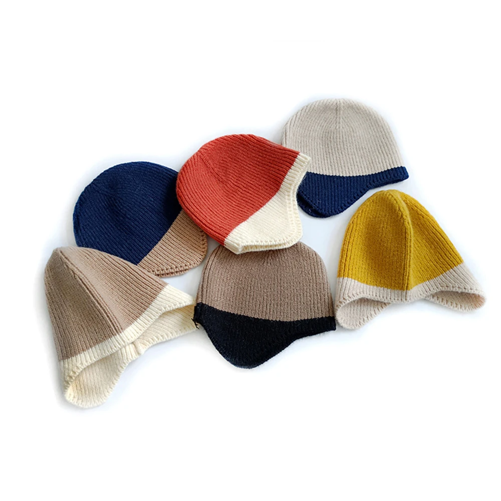 Newborn Baby Ear Protection Hat Beanies Children Soft Patchwork Cap Knitted Hats Winter Proof Cold Warm Caps Photography Props
Newborn Baby Ear Protection Hat Beanies Children Soft Patchwork Cap Knitted Hats Winter Proof Cold Warm Caps Photography Props