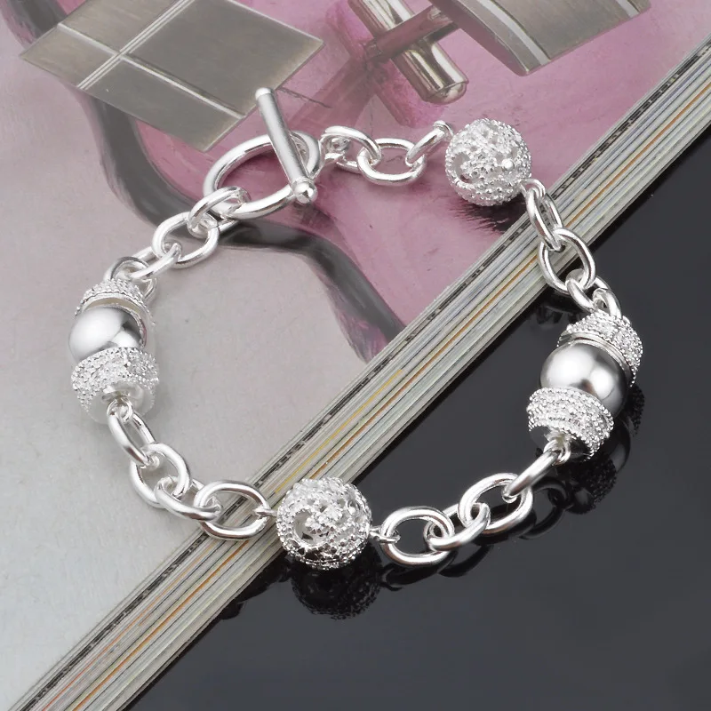 925 Sterling Silver Charm Hollow Ball Chain Bracelet for Woman Wedding Engagement Party Fashion Jewelry Christmas Birthday Gifts
925 Sterling Silver Charm Hollow Ball Chain Bracelet for Woman Wedding Engagement Party Fashion Jewelry Christmas Birthday Gifts