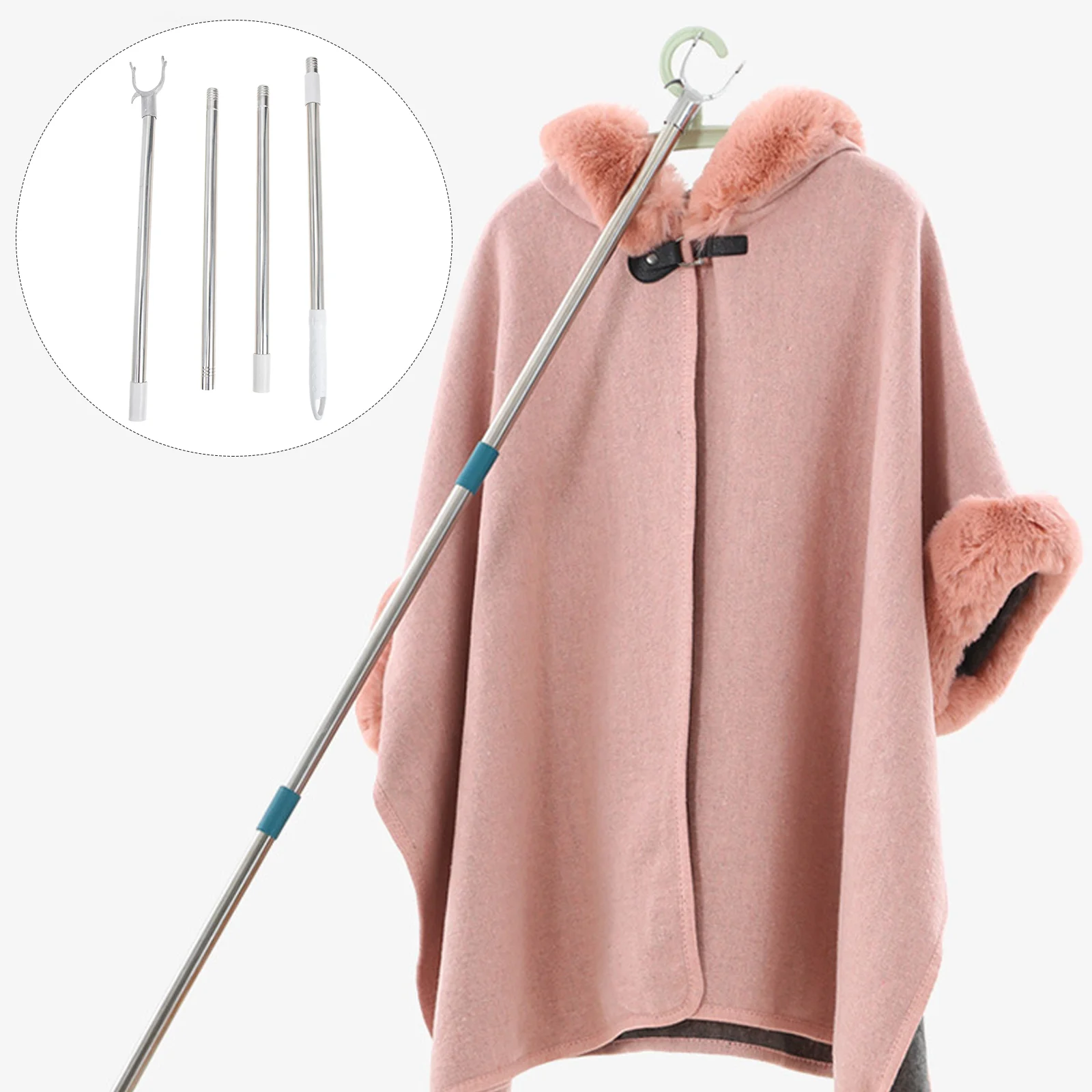 Stitching Clothes Rail Home Fork Pro Tools Telescopic Rod Convenient Clothing Pole Stainless Steel Picking Household Items
Stitching Clothes Rail Home Fork Pro Tools Telescopic Rod Convenient Clothing Pole Stainless Steel Picking Household Items