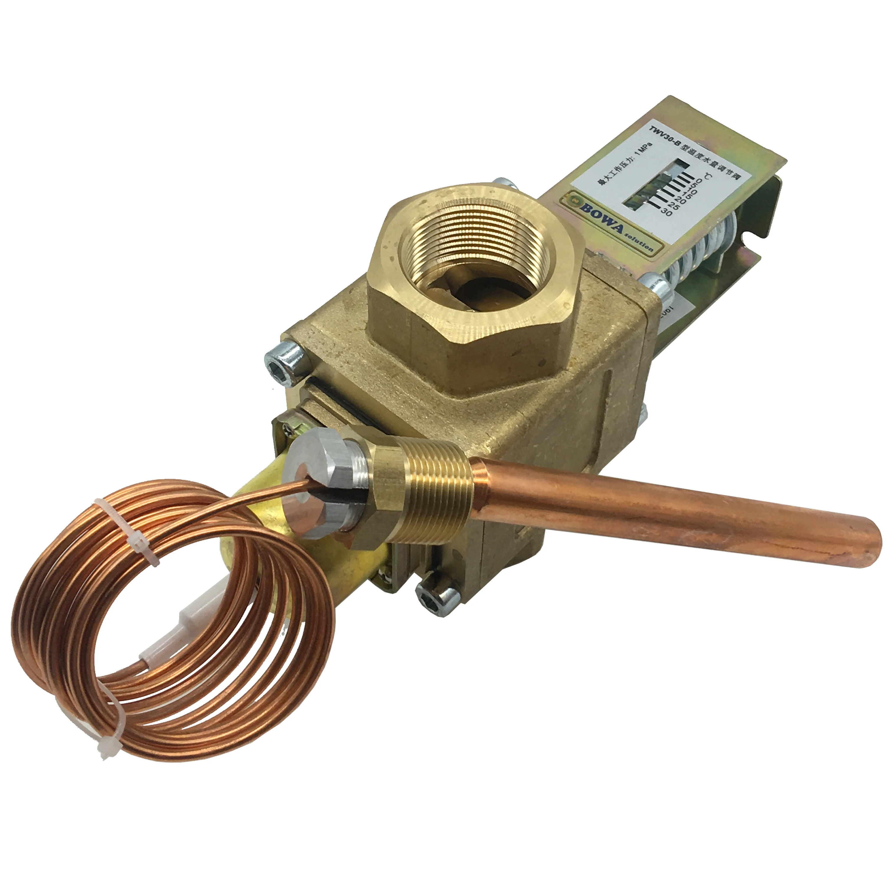 10m3/h temperature actuated water valve is used in chemical process to keep heating temperature by regulating fluids flow rate
10m3/h temperature actuated water valve is used in chemical process to keep heating temperature by regulating fluids flow rate