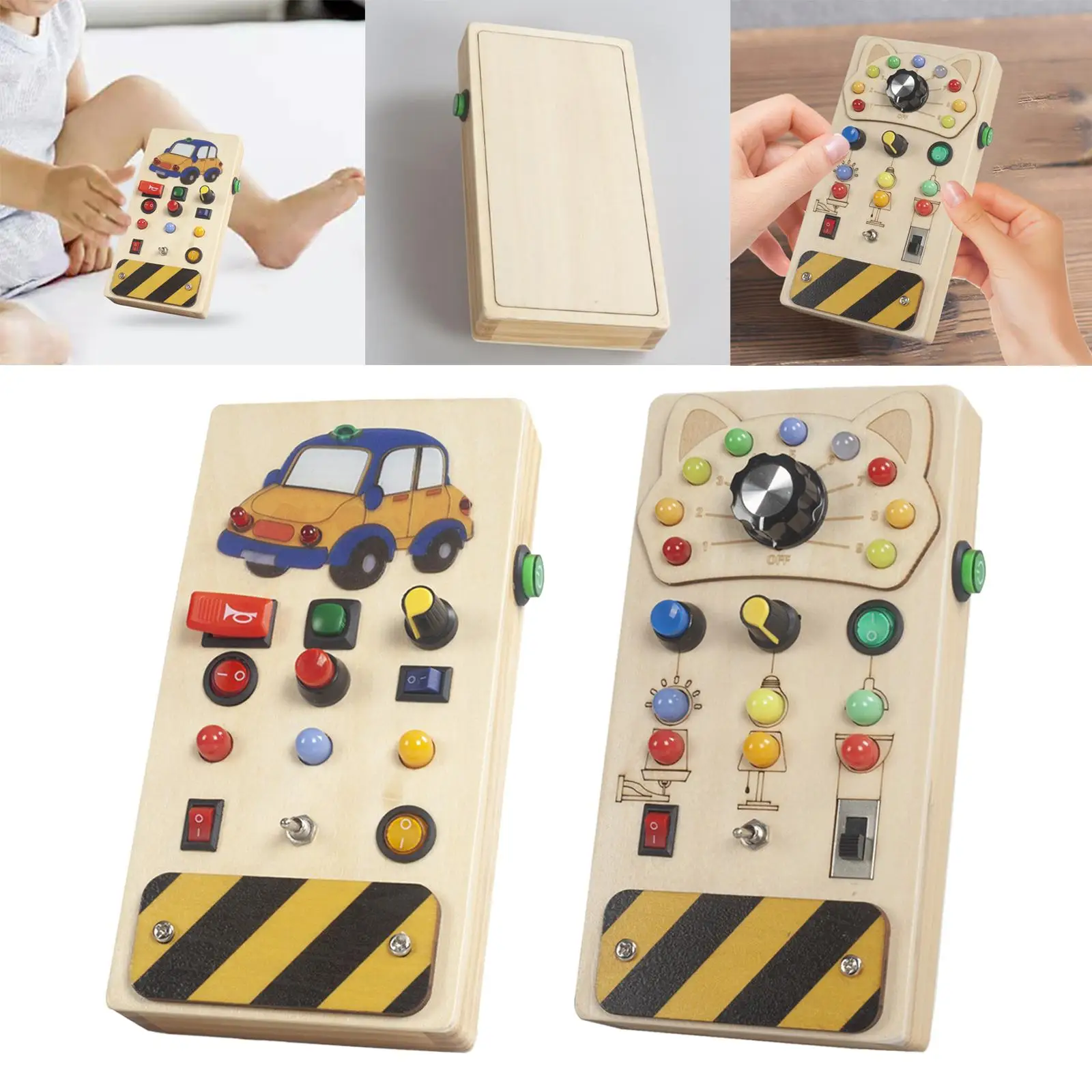 Lights Switch Busy Board Montessori Toy Travel Toy Cognition Game Wooden Control Panel Basic Motor Skills for Toddlers Boys Girl
Lights Switch Busy Board Montessori Toy Travel Toy Cognition Game Wooden Control Panel Basic Motor Skills for Toddlers Boys Girl