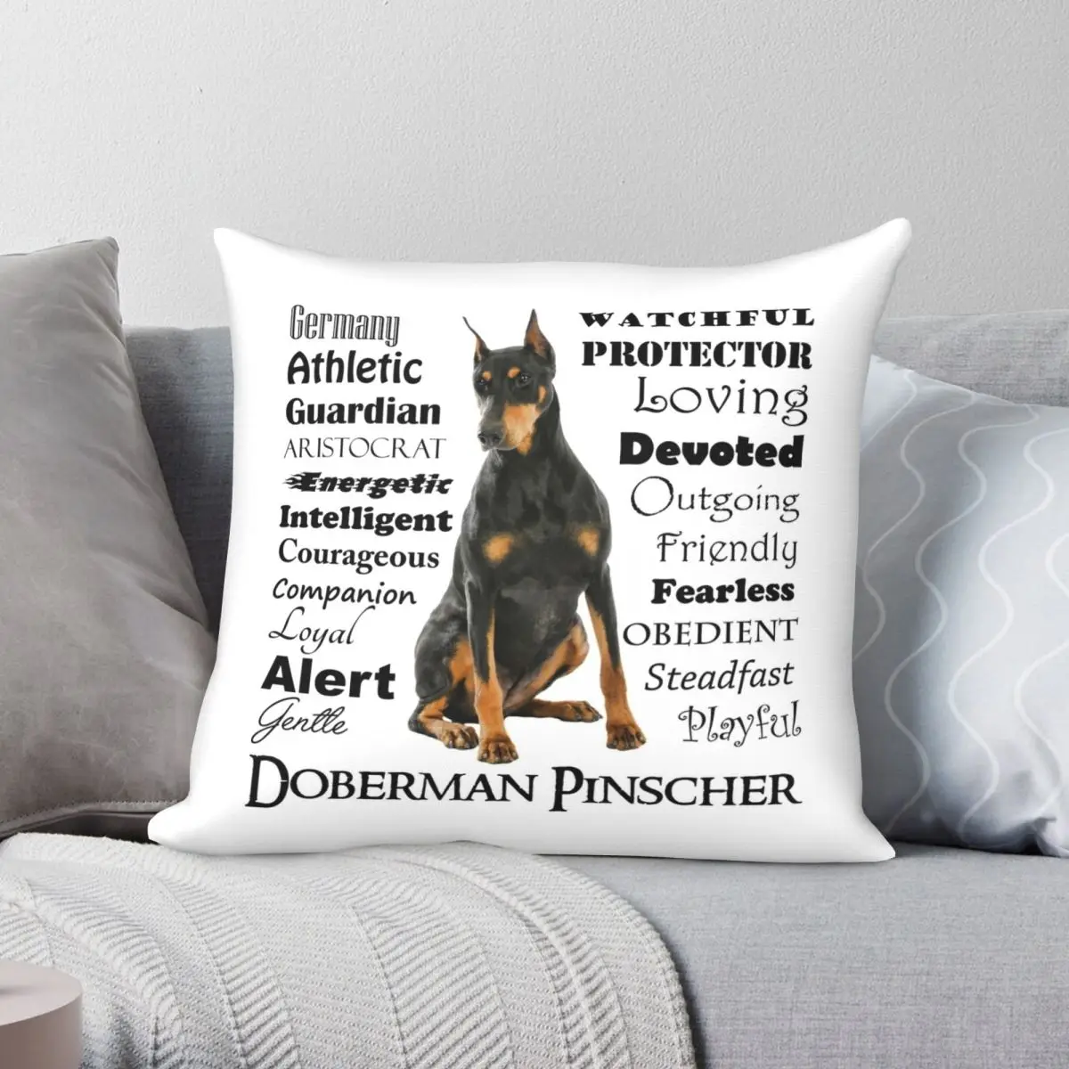 Black And Tan Doberman Traits Square Pillowcase Polyester Linen Velvet Creative Zip Decor Pillow Case Sofa Cushion Cover 45x45
Black And Tan Doberman Traits Square Pillowcase Polyester Linen Velvet Creative Zip Decor Pillow Case Sofa Cushion Cover 45x45