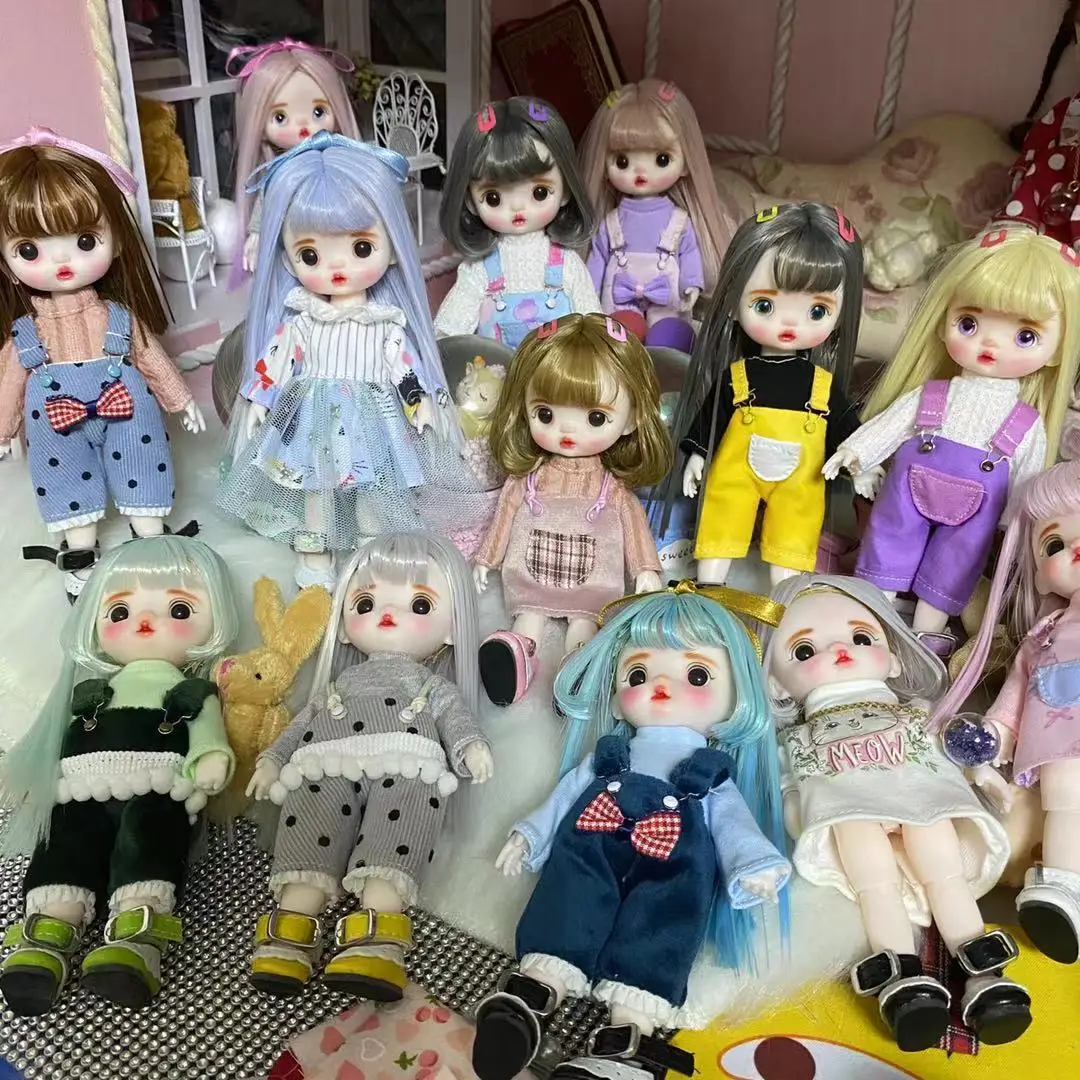 16cm Cute Blyth Doll Joint Body Fashion BJD Dolls Toys with Dress Shoes Wig Make Up Gifts for Girl
16cm Cute Blyth Doll Joint Body Fashion BJD Dolls Toys with Dress Shoes Wig Make Up Gifts for Girl