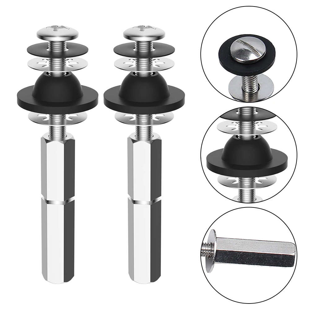 Screw Rubber Pad Toilet Bolts Kit Universal Heavy Duty Stainless Steel With Extra Parts Bathroom Fixture For Standard Toilets
Screw Rubber Pad Toilet Bolts Kit Universal Heavy Duty Stainless Steel With Extra Parts Bathroom Fixture For Standard Toilets