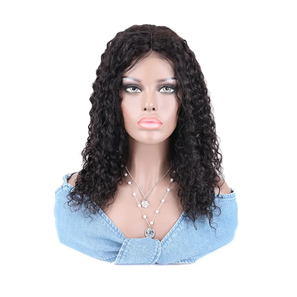 

Deep Curly Human Hair Wigs for Women Lace Front Human Hair Wig 2x6 Closure Wig Water Deep Wave Virgin Brazilian Hair 210% 20inch