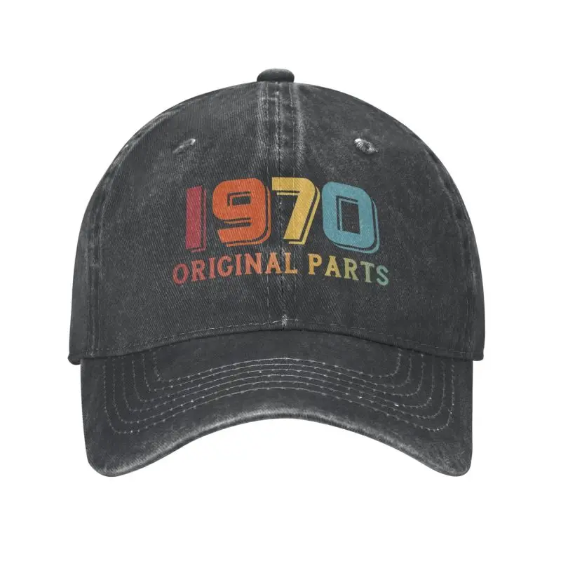 

Cool Cotton Original Parts Born In 1970 54th Birthday Gift Baseball Cap Men Women Personalized Adjustable Unisex Dad Hat Spring