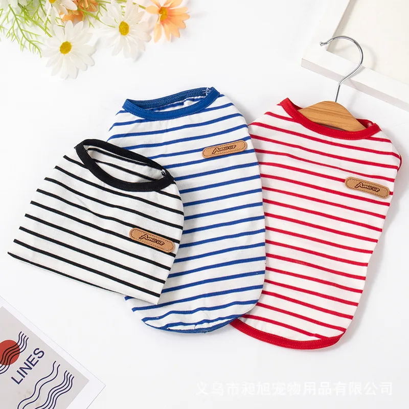 Spring Summer Thin Striped Tank Top Bomi Schnauzer Fight Cat Small Teddy Dog Pet Clothes
Spring Summer Thin Striped Tank Top Bomi Schnauzer Fight Cat Small Teddy Dog Pet Clothes