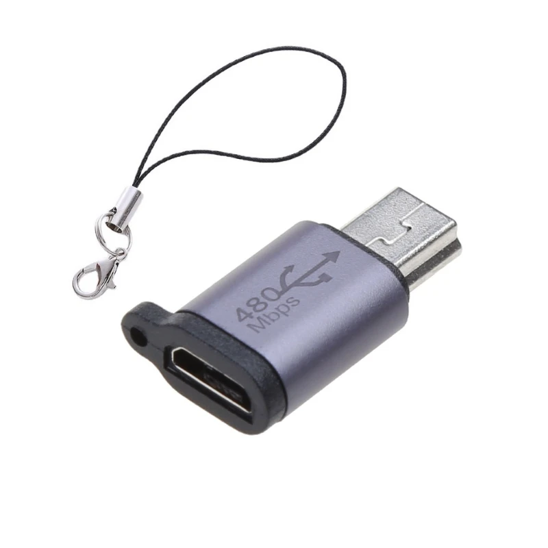 

на Micro USB Адаптер MicroUSB Конвертер Micro USB на Mini USB Поддержка синхронизации данных зарядки 480 Мбит/с 18 Вт E65C