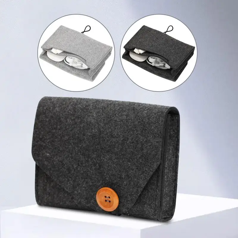 Portable Felt Storage Bag Small Felt Storage Case Durable Protective Case Multifunctional Pouch for Electronics Accessories
Portable Felt Storage Bag Small Felt Storage Case Durable Protective Case Multifunctional Pouch for Electronics Accessories