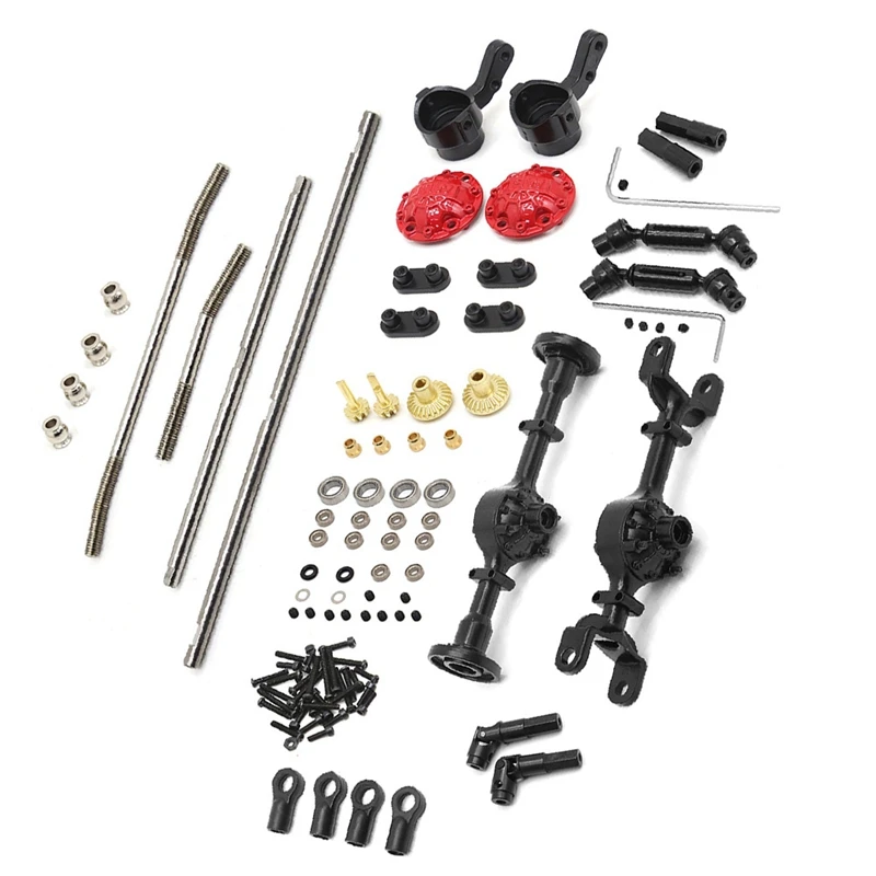 

RC Crawler Wheel Axle Kit, For WPL W170 RC Car Metal Front Middle Rear Axle Steel Gear Drive Shaft RC Car Upgrades Parts