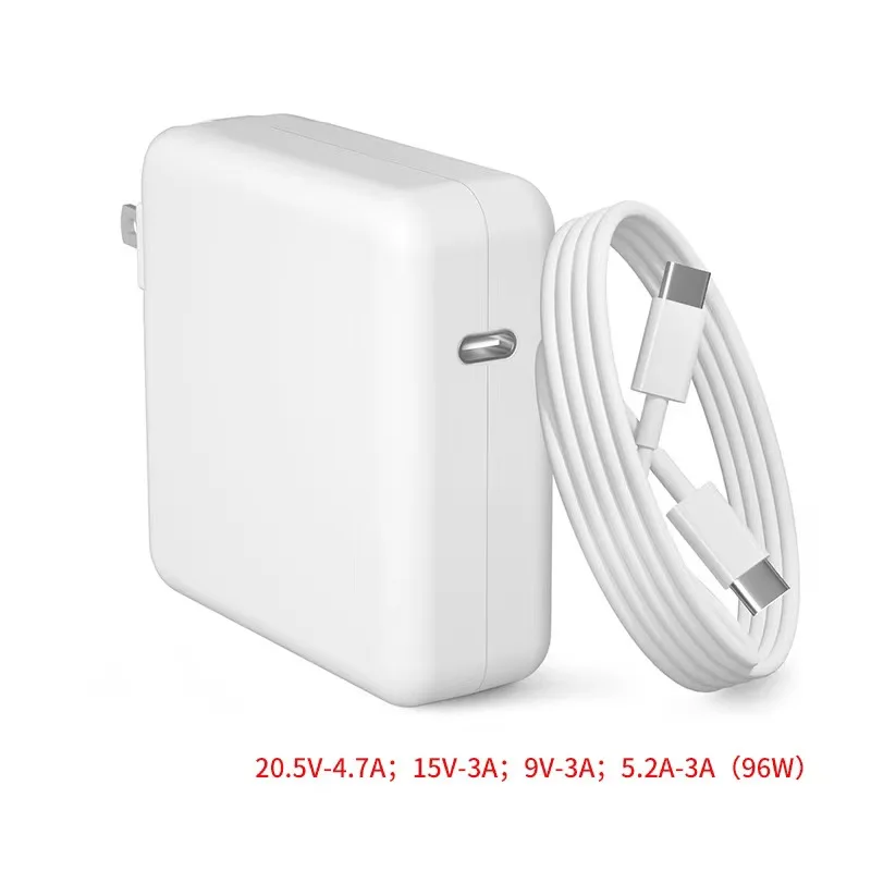 

96W USB C fast charger power adapter compatible with the new MacBook Air 13" and MacBook Pro 16" 15" 14" 13" 2021 2020 2019 2018