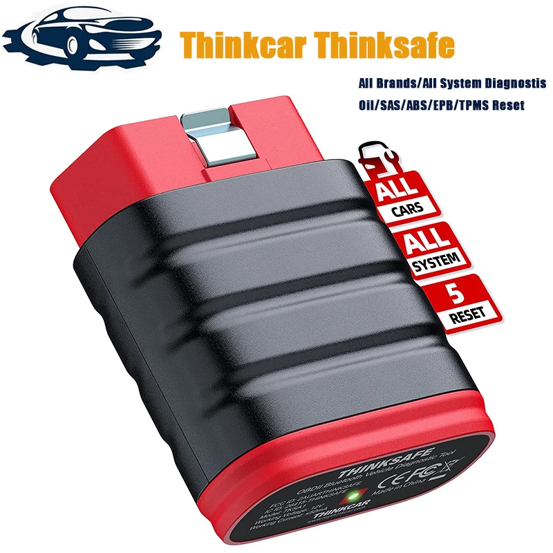 

Thinkcar Thinksafe OBD2 Bluetooth Scanner Code Reader Car All System Scan 5 Reset OBD 2 Auto Diagnostic Tools PK Thinkdiag