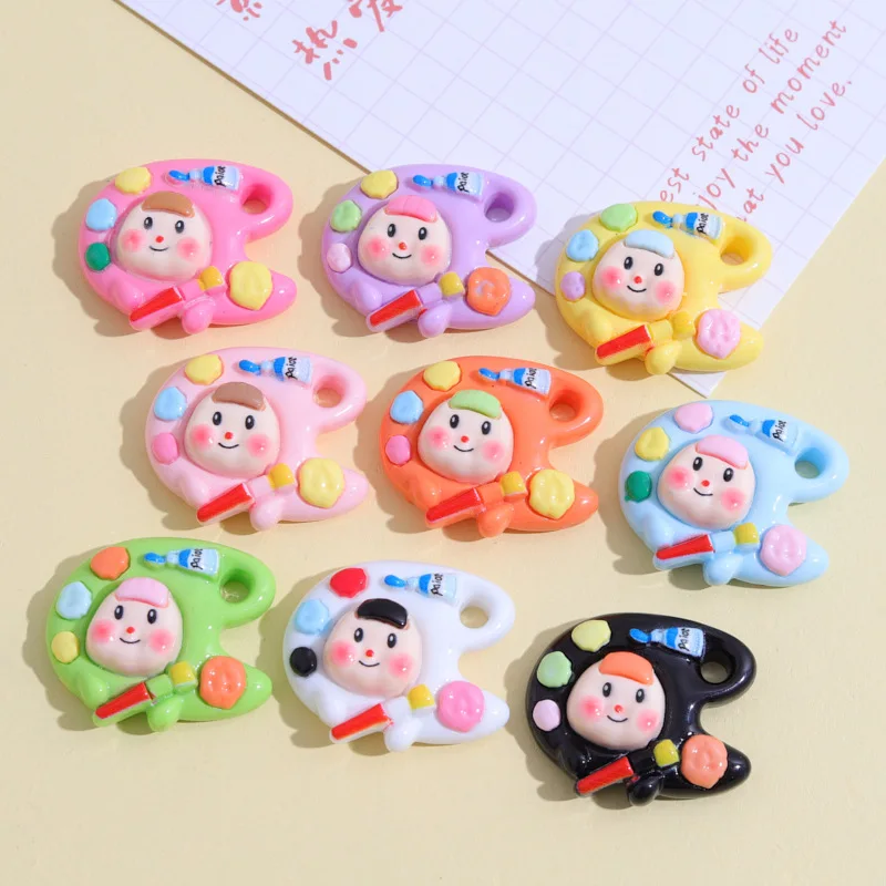 100pcs Resin Kawaii Drawing Board Simulation Palette Brush Flatback Cabochon DIY For Scrapbooking Home Decor Accessories
100pcs Resin Kawaii Drawing Board Simulation Palette Brush Flatback Cabochon DIY For Scrapbooking Home Decor Accessories