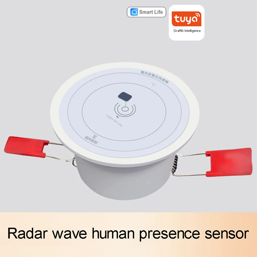 

Tuya ZigBee Smart Human Presence Detector Millimeter Wave Radar Pir Montion Detection Sensor for Home Security Gateway Required