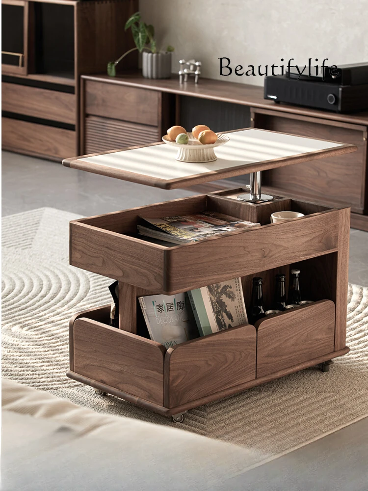Solid Wood Lifting Tea Table Multifunctional Mobile Side Table Black Walnut Trolley Stone Plate Tea Table
Solid Wood Lifting Tea Table Multifunctional Mobile Side Table Black Walnut Trolley Stone Plate Tea Table