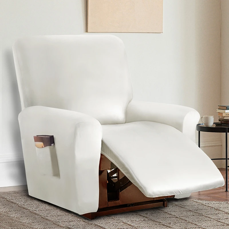 Housse de fauteuil inclinable en PU étanche, couleur unie, pour fauteuil Relax, garçon, 1 siège, pour salon Housse de fauteuil inclinable en PU étanche, couleur unie, pour fauteuil Relax, garçon, 1 siège, pour salon