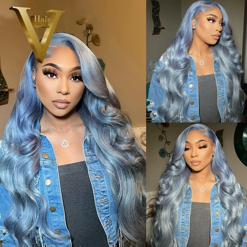 Blue Ombre Body Wave Lace Front Wig 613 Brazilian Colored 13x4 Transparent HD Lace Frontal Human Hair Wigs For Women Pre Plucked
Blue Ombre Body Wave Lace Front Wig 613 Brazilian Colored 13x4 Transparent HD Lace Frontal Human Hair Wigs For Women Pre Plucked