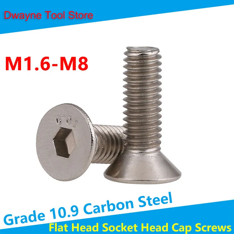 Grade 10.9 High Strength 304 Stainless Steel Countersunk Head Hexagonal Screw M1.6M2M2.5M3M4M5M6M8
Grade 10.9 High Strength 304 Stainless Steel Countersunk Head Hexagonal Screw M1.6M2M2.5M3M4M5M6M8