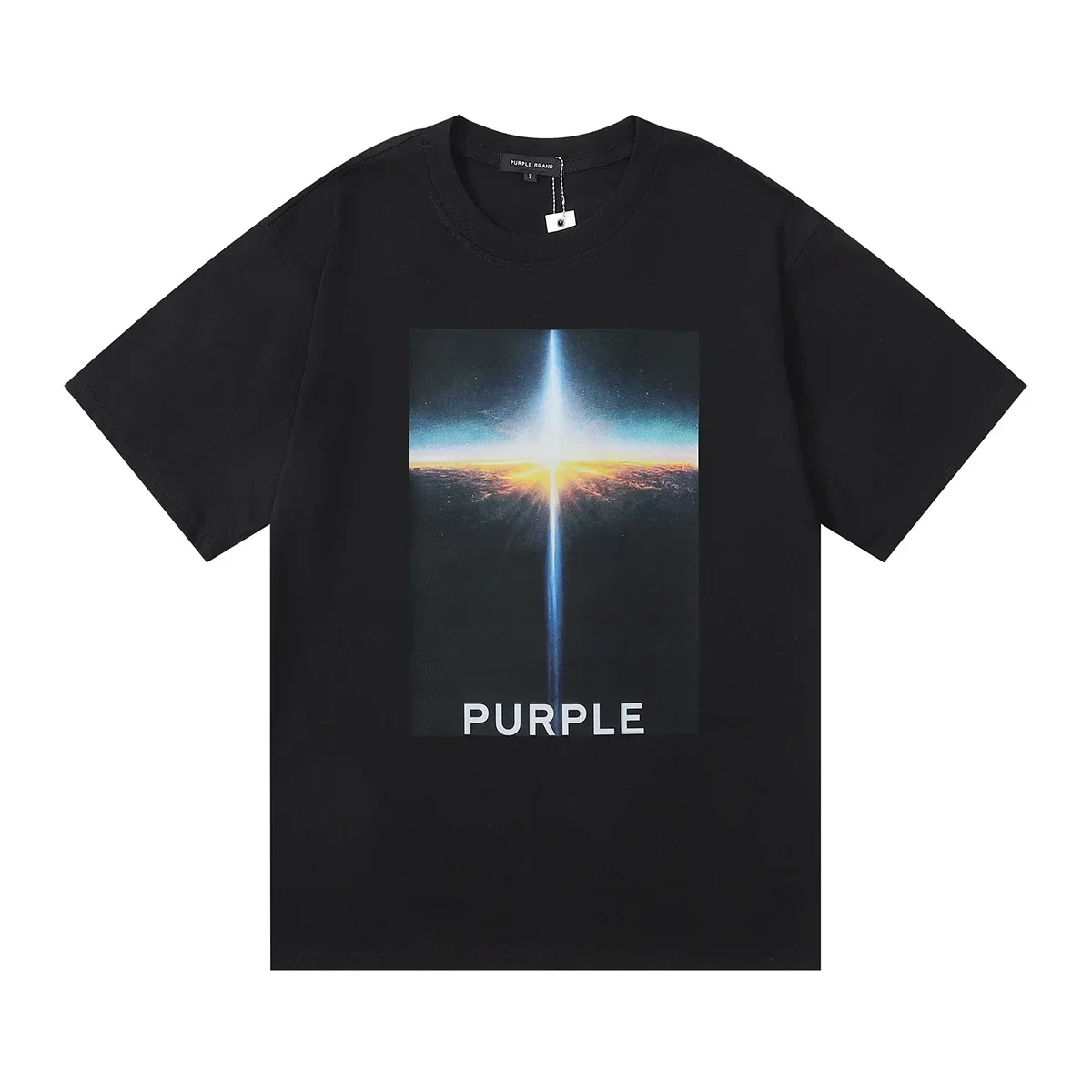 Purple Brand Cloud Sea Sunrise HD Printed Double Yarn Pure Cotton Casual Short sleeved Men's and Women's T-shirts
Purple Brand Cloud Sea Sunrise HD Printed Double Yarn Pure Cotton Casual Short sleeved Men's and Women's T-shirts