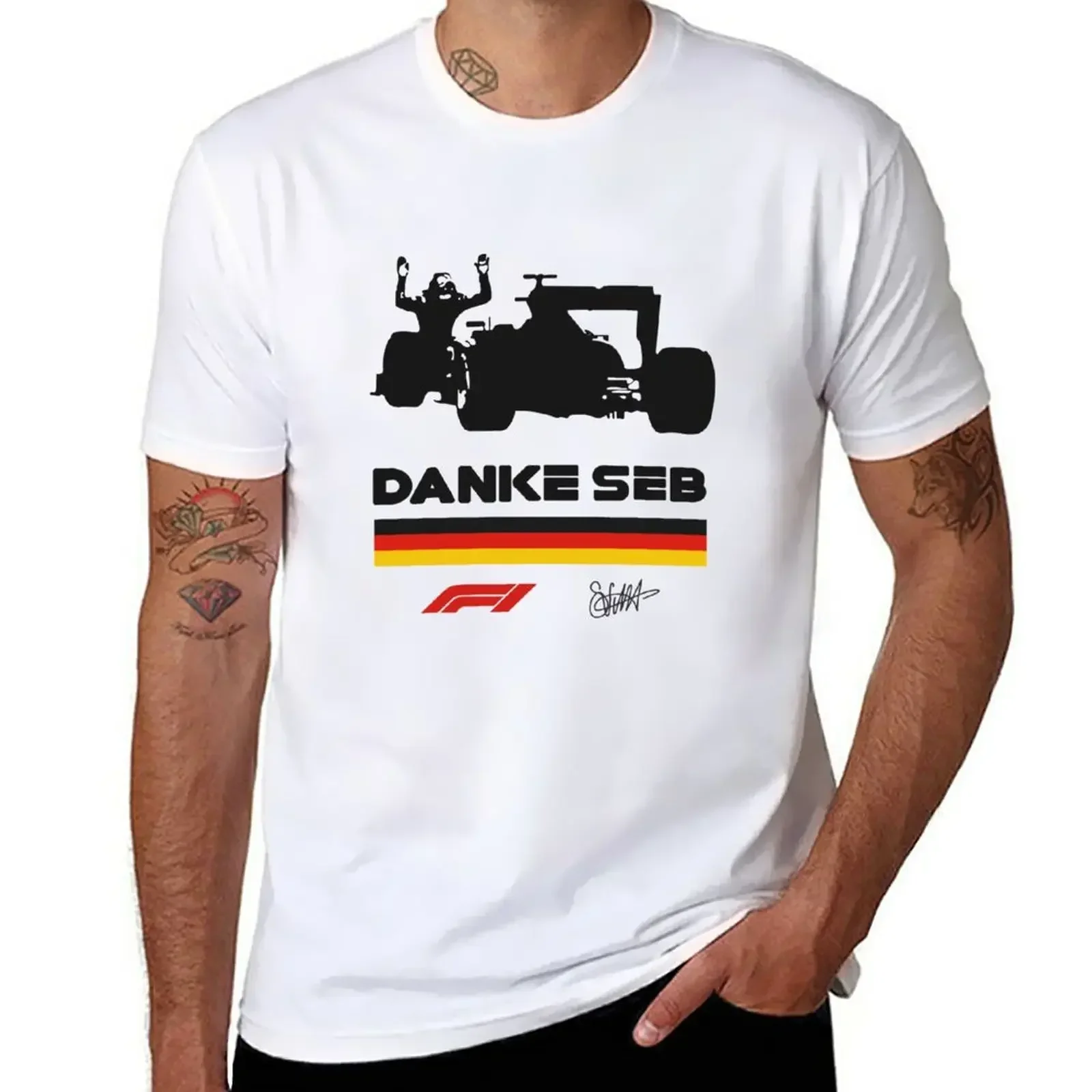 Danke Seb Sebastian Vettel T-Shirt anime clothes summer clothes plain mens t shirt
Danke Seb Sebastian Vettel T-Shirt anime clothes summer clothes plain mens t shirt