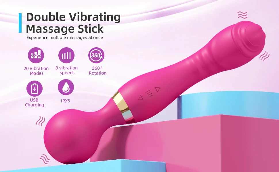 Powerful Dildo Vibrator for Women Clitoris Stimulator 2 Motors AV Magic Wand Massager G Spot AV Vibrator Female Adults Sex Toy Powerful Dildo Vibrator for Women Clitoris Stimulator 2 Motors AV Magic Wand Massager G Spot AV Vibrator Female Adults Sex Toy