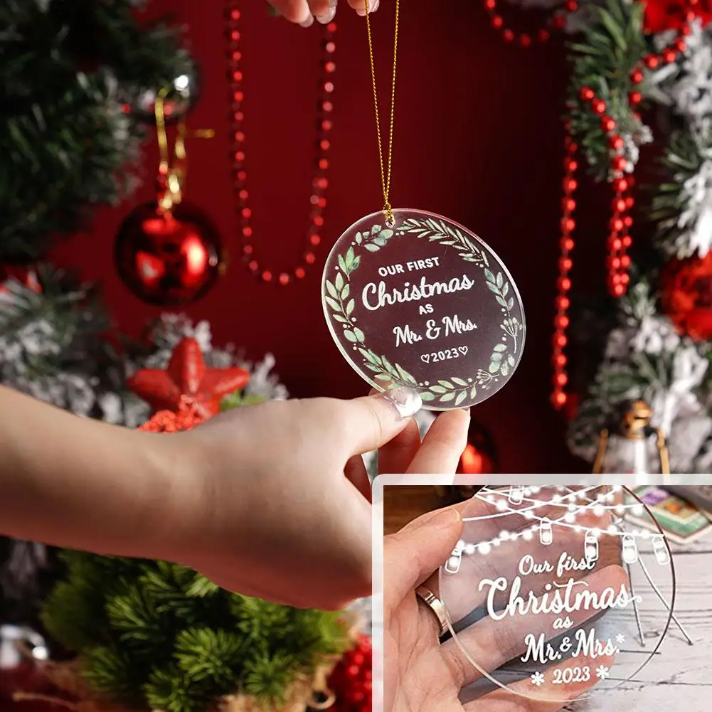 New Xmas Tree Hanging Pendant Our First Christmas Mr Mrs Married Wedding Pendant Ornaments With Lanyard DIY Wedding Decoration
New Xmas Tree Hanging Pendant Our First Christmas Mr Mrs Married Wedding Pendant Ornaments With Lanyard DIY Wedding Decoration