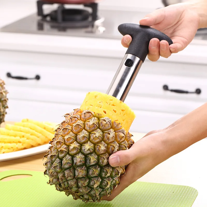 

1PCS Stainless Steel Easy To Use Pineapple Peeler Accessories Pineapple Slicers Fruit Knife Cutter Corer Slicer Kitchen Tools