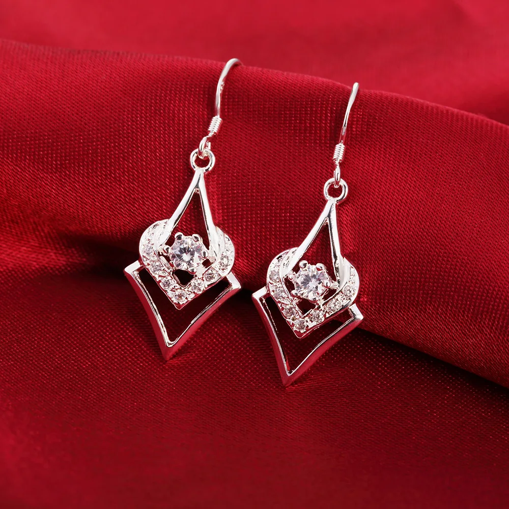 New 925 Sterling Silver Earrings for elegant Women Jewelry All-match crystal Mother's Day Gifts
New 925 Sterling Silver Earrings for elegant Women Jewelry All-match crystal Mother's Day Gifts