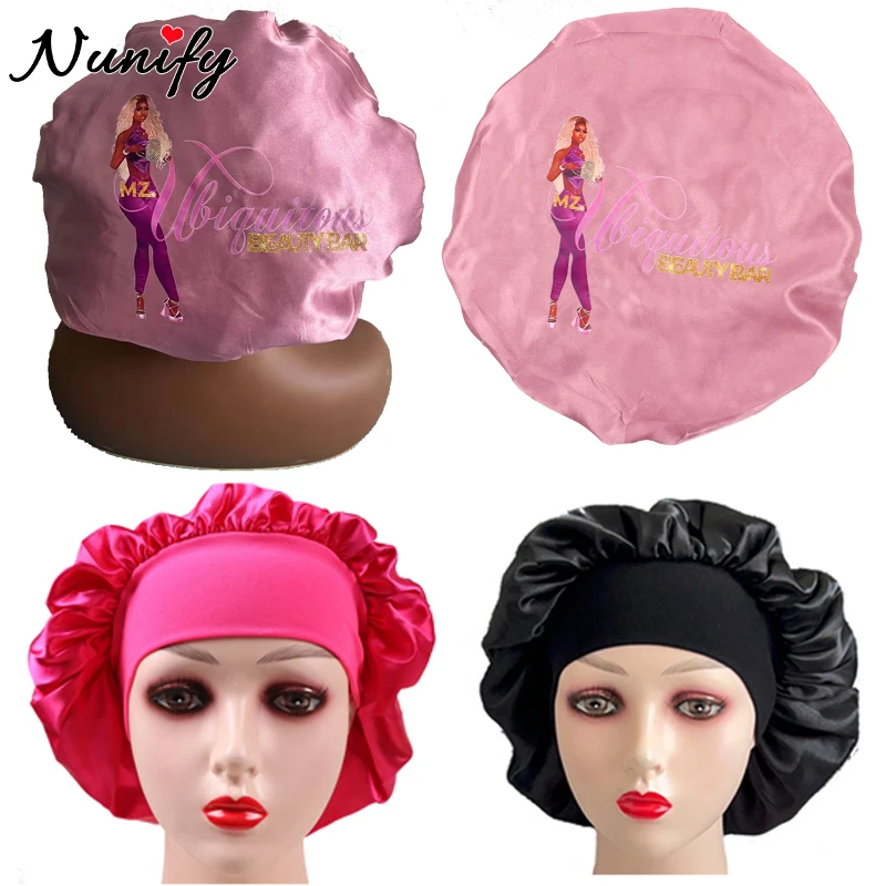 Custom Satin Bonnet With Logo 5Pcs Large Hair Bonnets For Black Women Night Sleep Cap With Wide Soft Band Personalized Wig Caps
Custom Satin Bonnet With Logo 5Pcs Large Hair Bonnets For Black Women Night Sleep Cap With Wide Soft Band Personalized Wig Caps