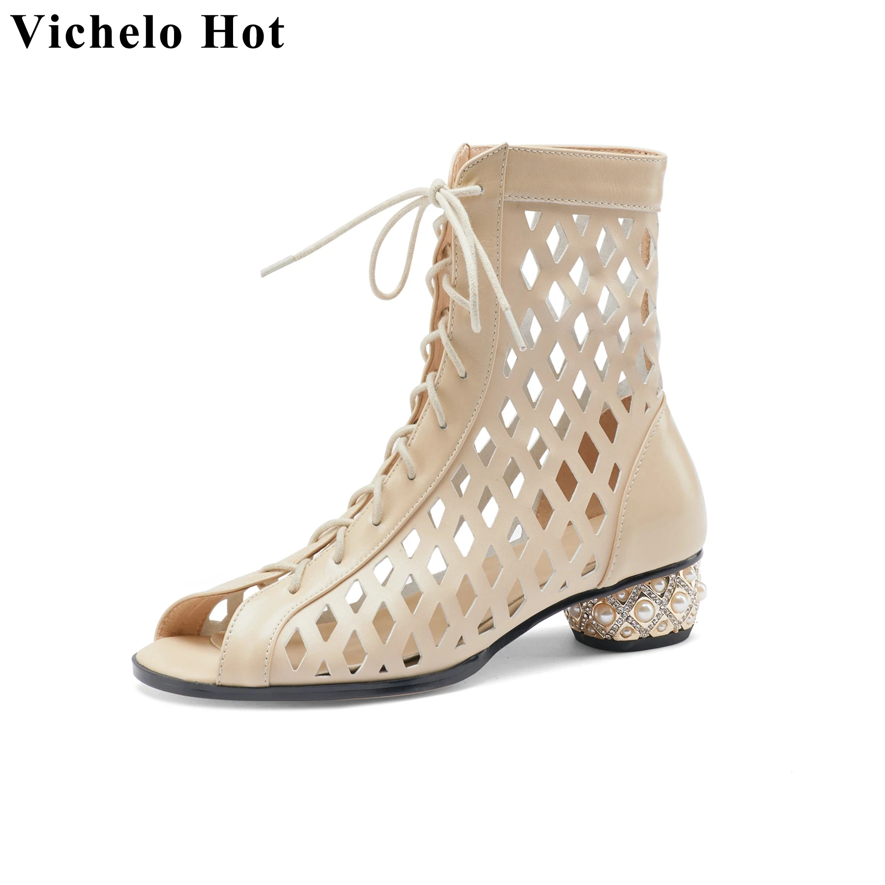 Женские ботильоны из коровьей кожи, элегантные дышащие Брендовые ботильоны с открытым носком и жемчугом, офисные Ботинки с кристаллами, большой размер 43, 44, для лета
Женские ботильоны из коровьей кожи, элегантные дышащие Брендовые ботильоны с открытым носком и жемчугом, офисные Ботинки с кристаллами, большой размер 43, 44, для лета