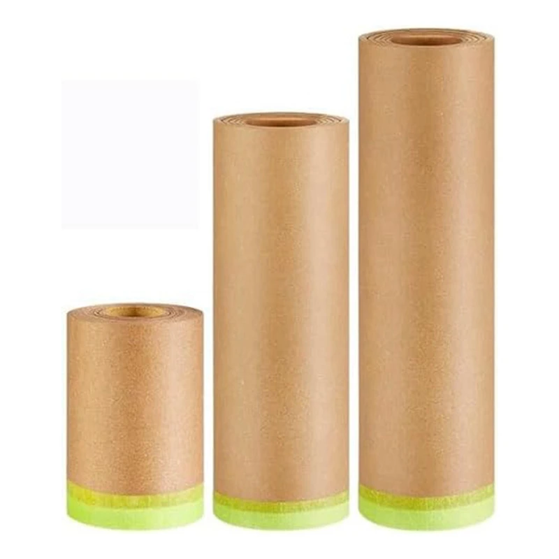 Pre-Applied Masking Paper For Painting, Paint Adhesive Protective Paper For Painting Car Body Protective Wall Covering Durable
Pre-Applied Masking Paper For Painting, Paint Adhesive Protective Paper For Painting Car Body Protective Wall Covering Durable