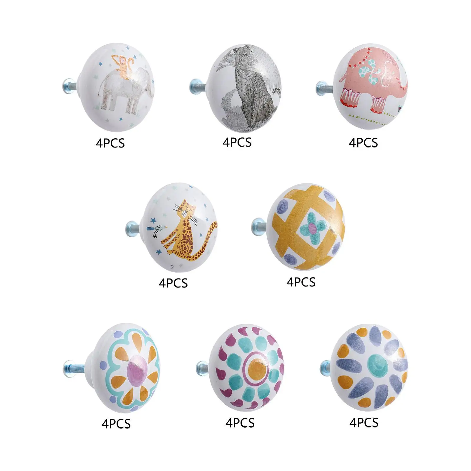 4Pcs Ceramic Drawer Knobs Decorative 38mm Cabinet Knobs Handles Drawer Pulls for Cupboard Drawers Wardrobe Dresser Children Room
4Pcs Ceramic Drawer Knobs Decorative 38mm Cabinet Knobs Handles Drawer Pulls for Cupboard Drawers Wardrobe Dresser Children Room