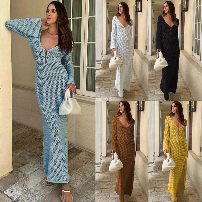 Vestido Skinny V-neck Beach Skirt Blouse Vacation elegantes para mujer bodycon dress Medium Strecth slim fit فستان boho dress
Vestido Skinny V-neck Beach Skirt Blouse Vacation elegantes para mujer bodycon dress Medium Strecth slim fit فستان boho dress